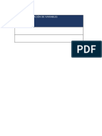Operacionalización de Variables