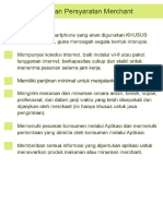 Persyaratan Merchant Checklist