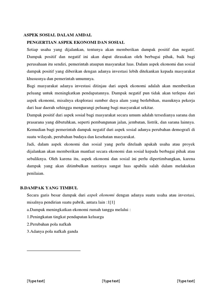 Makalah Aspek Sosial Dalam Amdal PDF