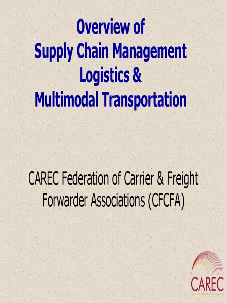 Multimodal Transportation in Supply Chains | PDF | Logistics | Supply Chain
