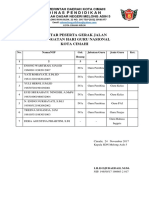 Format Peserta Gerak Jalan