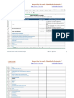 ISO 9001 2015 Audit Checklist in MS Excel Preview