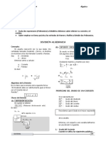 División algebraica: Cociente y residuo en polinomios