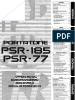 Manual Teclado PSR 185