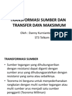Transformasi Sumber Dan Transfer Daya Maksimum 3
