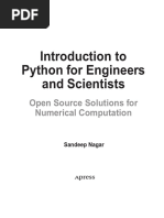 Download Sandeep Nagar-Introduction to Python for Engineers and Scientists Open Source Solutions for Numerical Computation-Apress 2018pdf by hanguilherme SN370042556 doc pdf