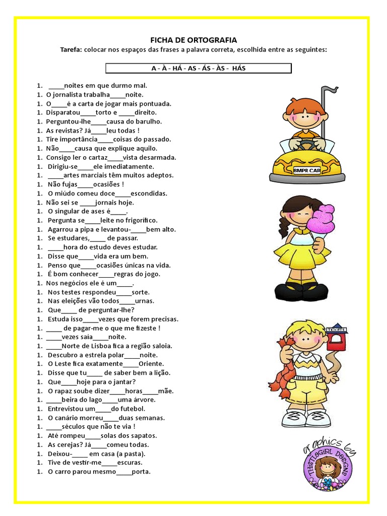 Ficha de Ortografia Correcao de Erros Ficha de Trabalho 15736 PDF