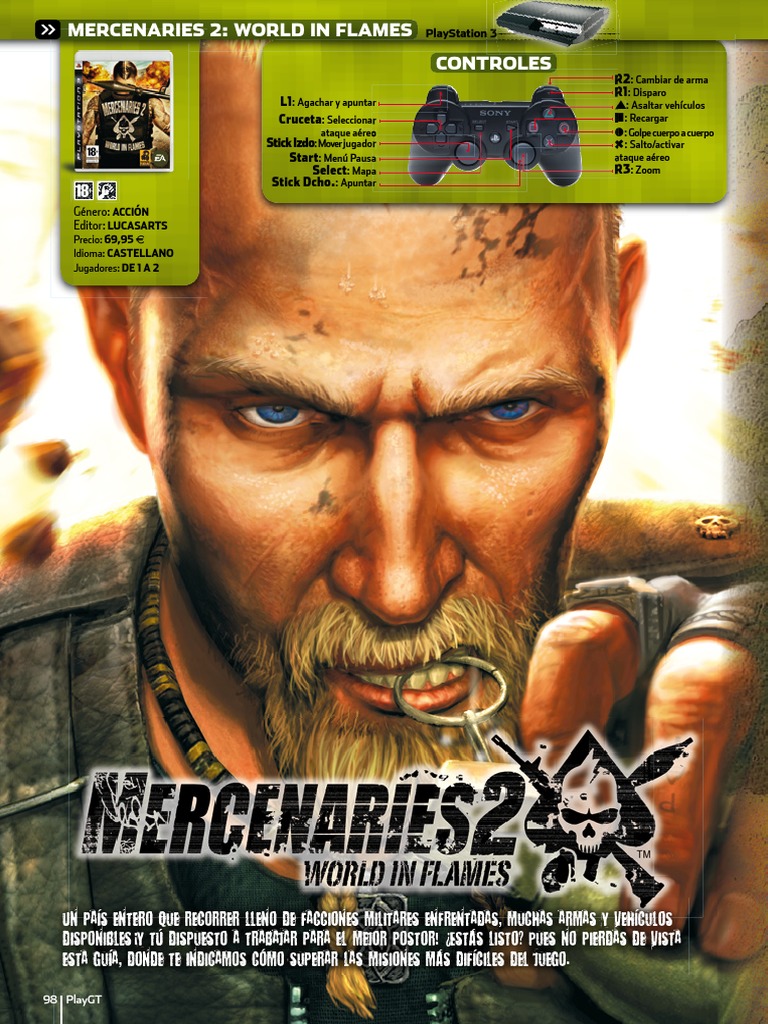 Guide Officiel Mercenaries 2: World In Flames - Livre De Solutions Et Stratégies