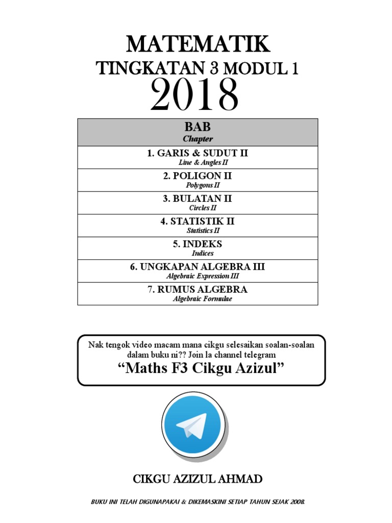 Video Matematik Tingkatan 3 Viral Telegram | PDF