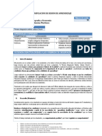 Primera Integración Andina: Cultura Chavín (Sesión de Aprendizaje para Observación Con Rúbricas)