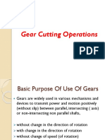 Gear Cutting Operations Guide