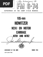 FM6-74 105mm Howitzer On Motor Carriage M7B1 and M7B2