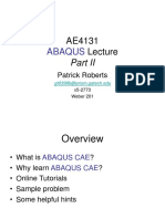 ABAQUS CAE Tutorial: 2D Plane Stress Cantilever Beam