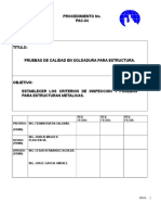 Pruebas de Calidad en Soldadura para Estructura