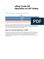 Understanding Crude Oil Washing Operation On Oil Tanker Ships