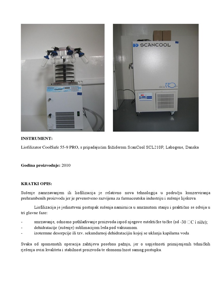 Liofilizator | PDF
