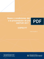 Bases y Condiciones Del Cofecytmct Convocatia ASETU 2017