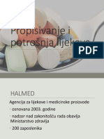 Propisivanje I Potrošnja Lijekova