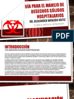 Guía para El Manejo de Desechos Sólidos Hospitalarios Dr. Alexander Monzón