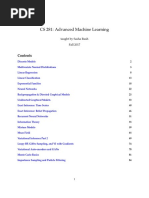 Advanced Machine Learning: CS 281