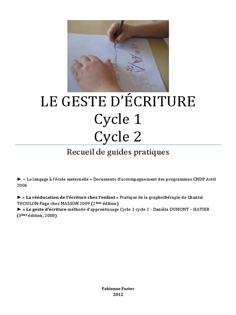 Galm Page De Garde Cahier Des Activites Graphiques Aux Activites D Ecriture-2 | PDF | Préférence  manuelle | Écriture