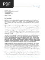 Liccardo FCC Committee Resignation Letter
