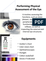 Performing Physical Assessment of The Eye