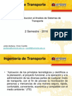 Introduccion A La Ingenieria de Transporte
