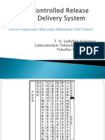 Oral Controlled Release Drug Delivery System