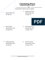 WorksheetWorks Calculating Prices 1