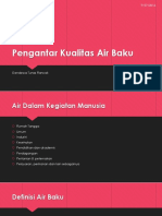 Pertemuan Ke 2 - Pengantar Kualitas Air Baku