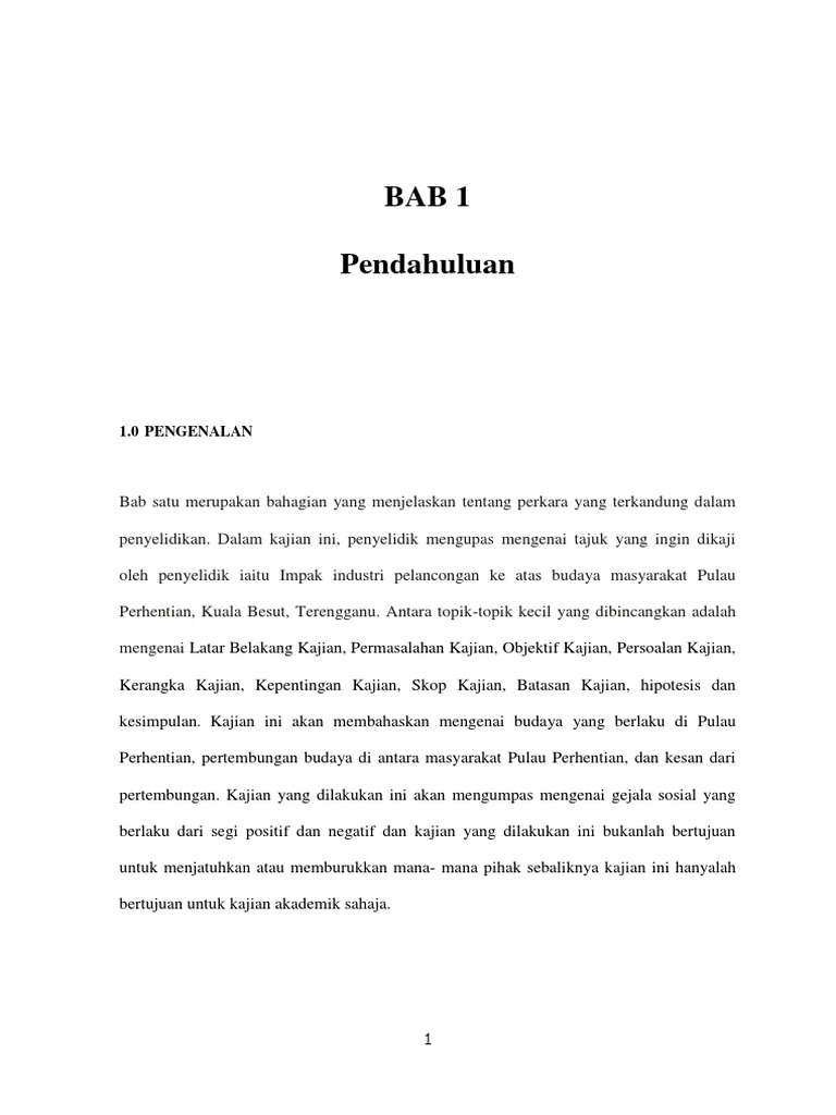 Kajian Pelancongan Di Pulau Perhentian Pdf