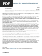 Using Viruses to Fight Viruses