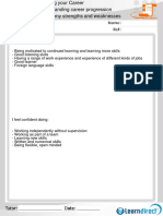 Identify My Strengths and Weaknesses Activity 1