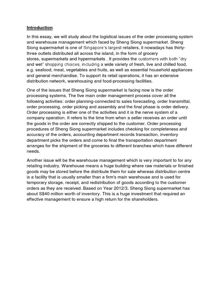 Logistics assignment picture