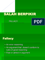 Salah Berpikir