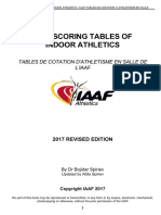 IAAF Scoring Tables of Athletics - Indoor 2017