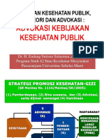 Kebijakan Kesehatan Publik, Isu, Teori Dan Advokasi (3) - Advokasi