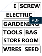 Pipe Electric Gardening Tools Wires BAG Screw: Store Room