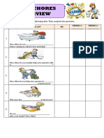 Pulse 2 Unit 6 Money - House Chore Form 2 Listening Speaking Materials