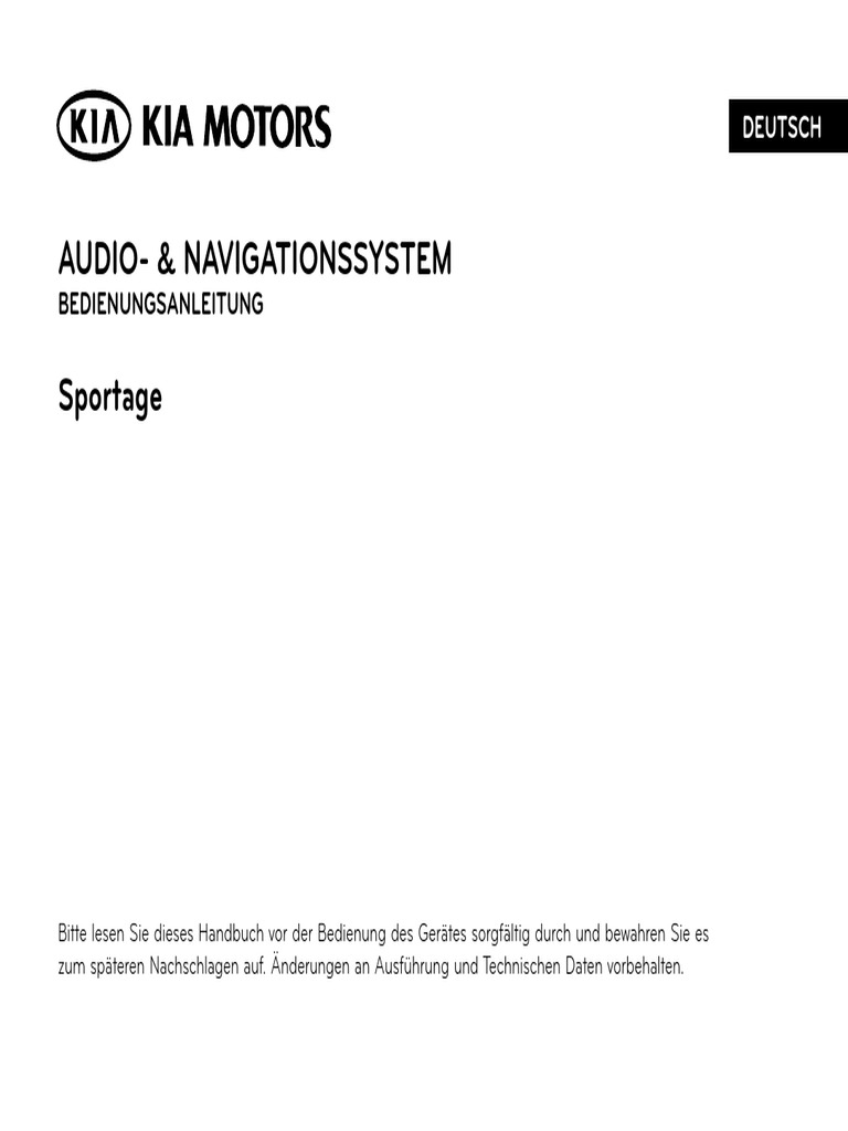 Bedienungsanleitung kia sportage download 2017