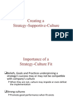 Creating A Strategy-Supportive Culture
