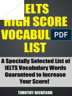 Ielts High Score Vocabulary