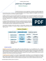 Les Differents Systhemes D'irrigation