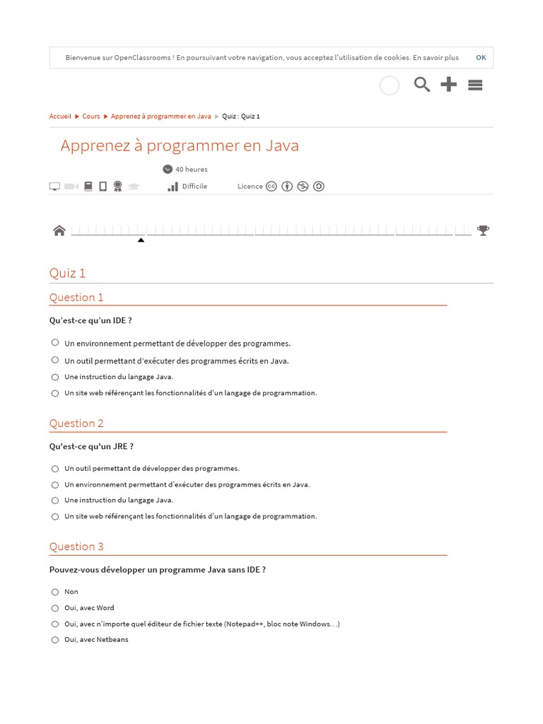 Quiz Java pour Développeurs Avancés | PDF | Structure de contrôle ...