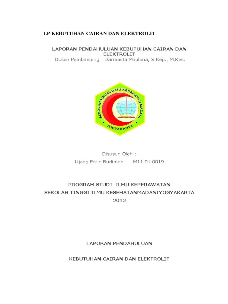 Lp Kebutuhan Cairan Dan Elektrolit