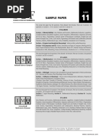 SOF Sample Paper Class 11 PCB