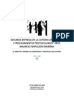 Segunda Entrega de Normas y Procedimientos Protocolarios 2018