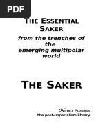 The Essential Saker PDF | PDF | Russia | World Politics