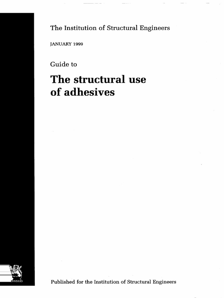 Guide To The Structural Use of Adhesives PDF PDF